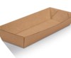 Brown Hot Dog Food Tray Open Go Range 190x70x50mm
